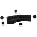  Manufacturer Color_Black -- Meridian Arc Stationary Fabric Sofa IMAGE 15