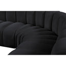  Manufacturer Color_Black -- Meridian Arc Stationary Fabric Sofa IMAGE 9