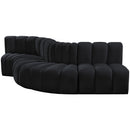  Manufacturer Color_Black -- Meridian Arc Stationary Fabric Sofa IMAGE 6