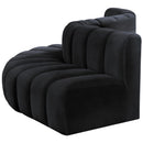 Manufacturer Color_Black -- Meridian Arc Stationary Fabric Sofa IMAGE 7