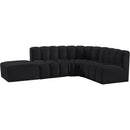  Manufacturer Color_Black -- Meridian Arc Stationary Fabric Sofa IMAGE 10