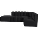  Manufacturer Color_Black -- Meridian Arc Stationary Fabric Sofa IMAGE 11