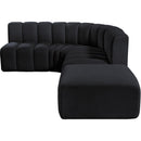  Manufacturer Color_Black -- Meridian Arc Stationary Fabric Sofa IMAGE 12