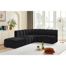  Manufacturer Color_Black -- Meridian Arc Stationary Fabric Sofa IMAGE 3