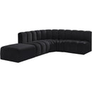  Manufacturer Color_Black -- Meridian Arc Stationary Fabric Sofa IMAGE 4