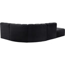  Manufacturer Color_Black -- Meridian Arc Stationary Fabric Sofa IMAGE 5