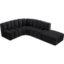  Manufacturer Color_Black -- Meridian Arc Stationary Fabric Sofa IMAGE 7