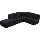  Manufacturer Color_Black -- Meridian Arc Stationary Fabric Sofa IMAGE 8