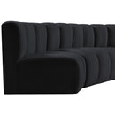  Manufacturer Color_Black -- Meridian Arc Stationary Fabric Sofa IMAGE 11