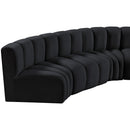  Manufacturer Color_Black -- Meridian Arc Stationary Fabric Sofa IMAGE 12