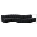  Manufacturer Color_Black -- Meridian Arc Stationary Fabric Sofa IMAGE 14