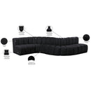  Manufacturer Color_Black -- Meridian Arc Stationary Fabric Sofa IMAGE 15