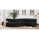  Manufacturer Color_Black -- Meridian Arc Stationary Fabric Sofa IMAGE 2