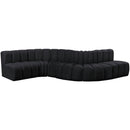  Manufacturer Color_Black -- Meridian Arc Stationary Fabric Sofa IMAGE 5