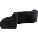  Manufacturer Color_Black -- Meridian Arc Stationary Fabric Sofa IMAGE 8