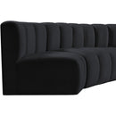  Manufacturer Color_Black -- Meridian Arc Stationary Fabric Sofa IMAGE 10