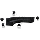  Manufacturer Color_Black -- Meridian Arc Stationary Fabric Sofa IMAGE 13