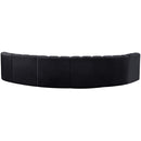  Manufacturer Color_Black -- Meridian Arc Stationary Fabric Sofa IMAGE 3