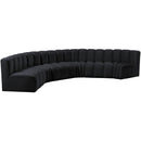  Manufacturer Color_Black -- Meridian Arc Stationary Fabric Sofa IMAGE 5