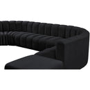  Manufacturer Color_Black -- Meridian Arc Stationary Fabric Sofa IMAGE 10