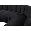  Manufacturer Color_Black -- Meridian Arc Stationary Fabric Sofa IMAGE 11