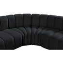  Manufacturer Color_Black -- Meridian Arc Stationary Fabric Sofa IMAGE 12