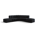 Manufacturer Color_Black -- Meridian Arc Stationary Fabric Sofa IMAGE 1