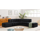  Manufacturer Color_Black -- Meridian Arc Stationary Fabric Sofa IMAGE 2
