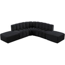  Manufacturer Color_Black -- Meridian Arc Stationary Fabric Sofa IMAGE 4