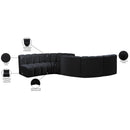  Manufacturer Color_Black -- Meridian Arc Stationary Fabric Sofa IMAGE 11