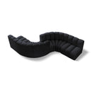  Manufacturer Color_Black -- Meridian Arc Stationary Fabric Sofa IMAGE 1