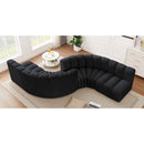  Manufacturer Color_Black -- Meridian Arc Stationary Fabric Sofa IMAGE 2