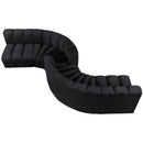  Manufacturer Color_Black -- Meridian Arc Stationary Fabric Sofa IMAGE 4
