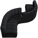 Manufacturer Color_Black -- Meridian Arc Stationary Fabric Sofa IMAGE 6