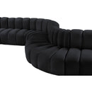  Manufacturer Color_Black -- Meridian Arc Stationary Fabric Sofa IMAGE 8