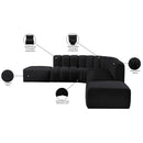 Manufacturer Color_Black -- Meridian Arc Stationary Fabric Sofa IMAGE 14