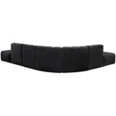  Manufacturer Color_Black -- Meridian Arc Stationary Fabric Sofa IMAGE 3