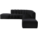  Manufacturer Color_Black -- Meridian Arc Stationary Fabric Sofa IMAGE 6