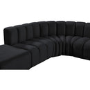  Manufacturer Color_Black -- Meridian Arc Stationary Fabric Sofa IMAGE 7