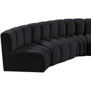  Manufacturer Color_Black -- Meridian Arc Stationary Fabric Sofa IMAGE 11