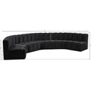  Manufacturer Color_Black -- Meridian Arc Stationary Fabric Sofa IMAGE 14