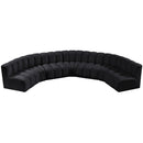  Manufacturer Color_Black -- Meridian Arc Stationary Fabric Sofa IMAGE 4