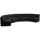  Manufacturer Color_Black -- Meridian Arc Stationary Fabric Sofa IMAGE 5