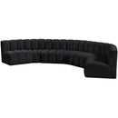  Manufacturer Color_Black -- Meridian Arc Stationary Fabric Sofa IMAGE 6
