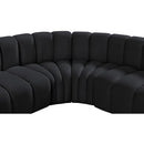  Manufacturer Color_Black -- Meridian Arc Stationary Fabric Sofa IMAGE 9