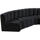  Manufacturer Color_Black -- Meridian Arc Stationary Fabric Sofa IMAGE 13