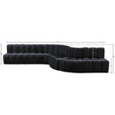  Manufacturer Color_Black -- Meridian Arc Stationary Fabric Sofa IMAGE 16