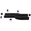  Manufacturer Color_Black -- Meridian Arc Stationary Fabric Sofa IMAGE 17