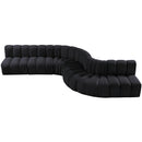  Manufacturer Color_Black -- Meridian Arc Stationary Fabric Sofa IMAGE 4