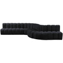  Manufacturer Color_Black -- Meridian Arc Stationary Fabric Sofa IMAGE 7